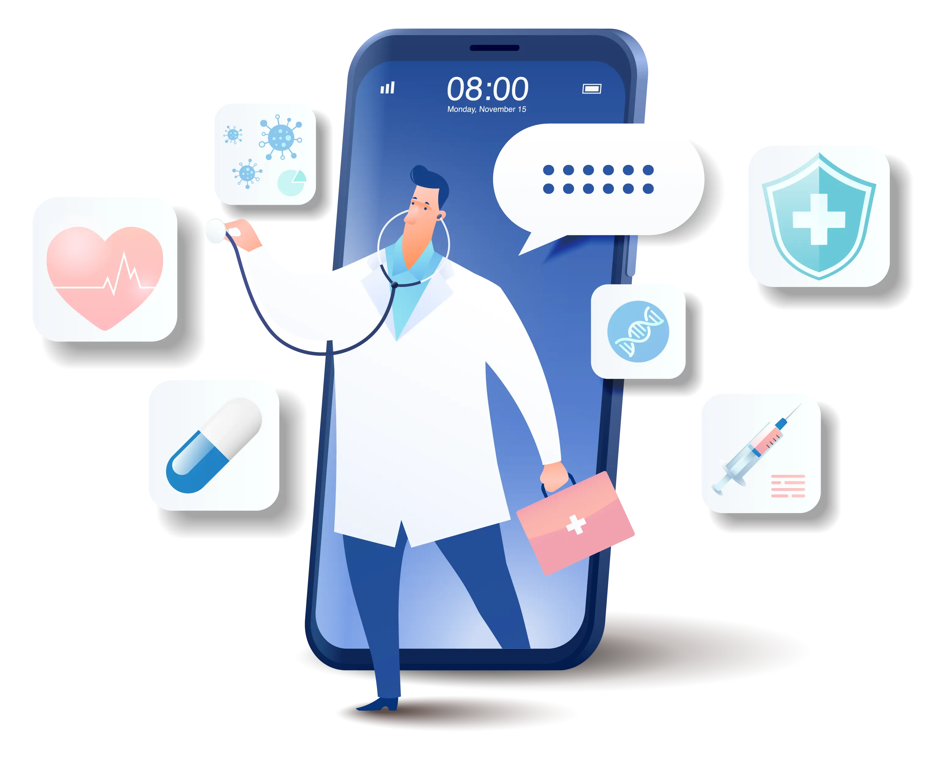 Online doctor consultation app in India